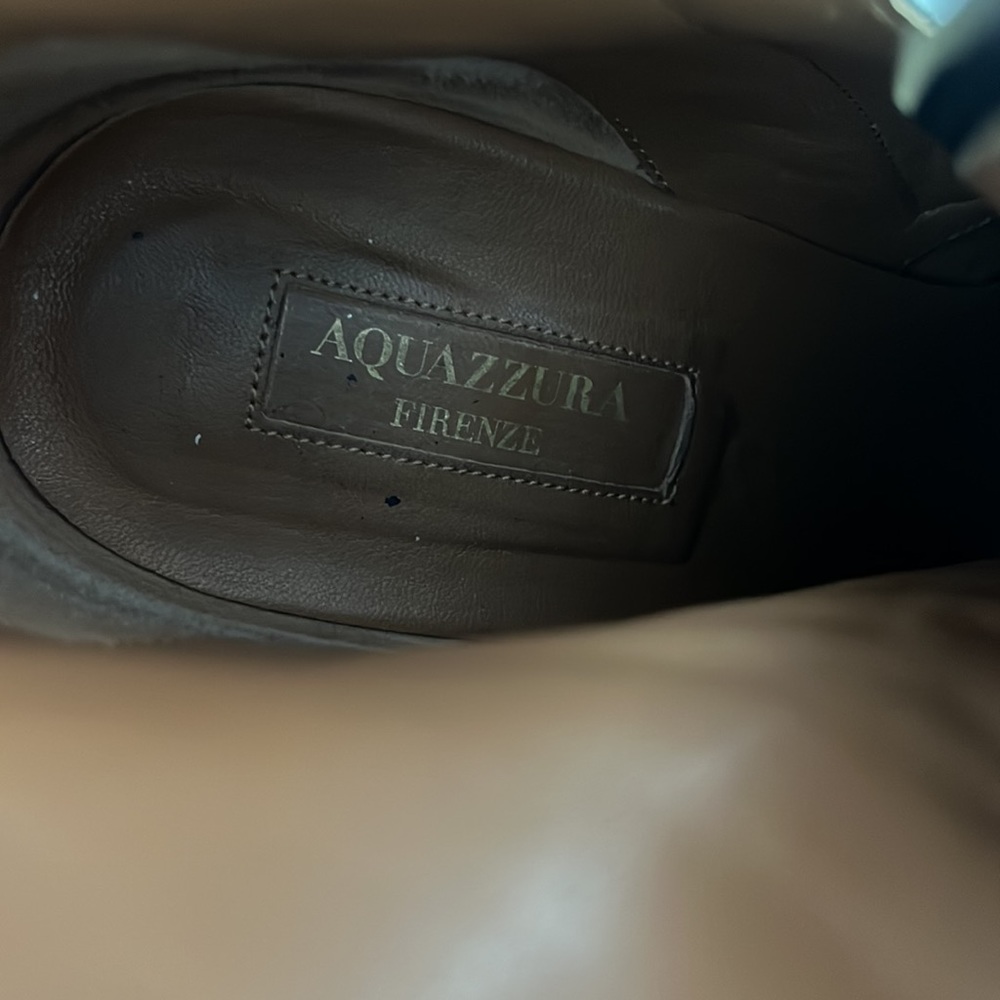 Aquazzura Black Ankle Boots with Pom Poms - Picture 5 of 6